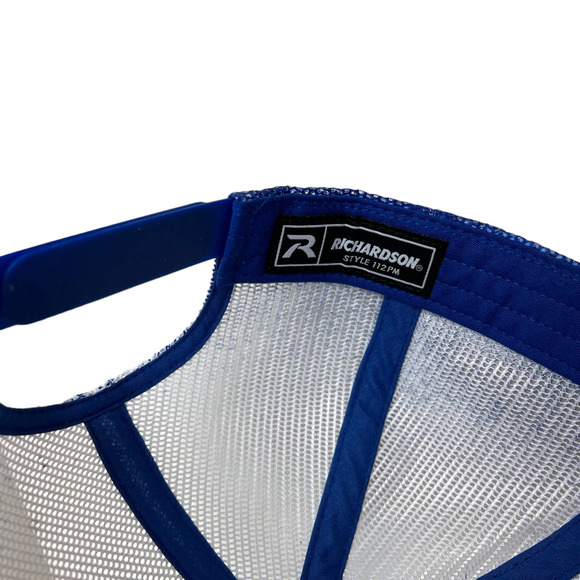 Blue and White Men's Hat. - Picture 6 of 6